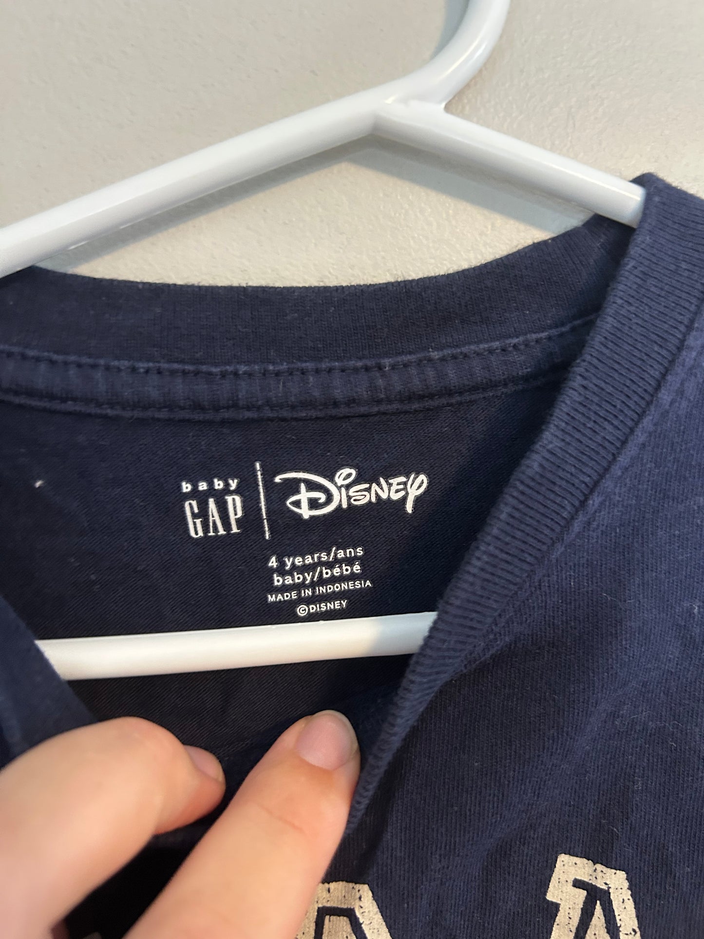 Gap toddler 4 blue Mickey champ long sleeve shirt
