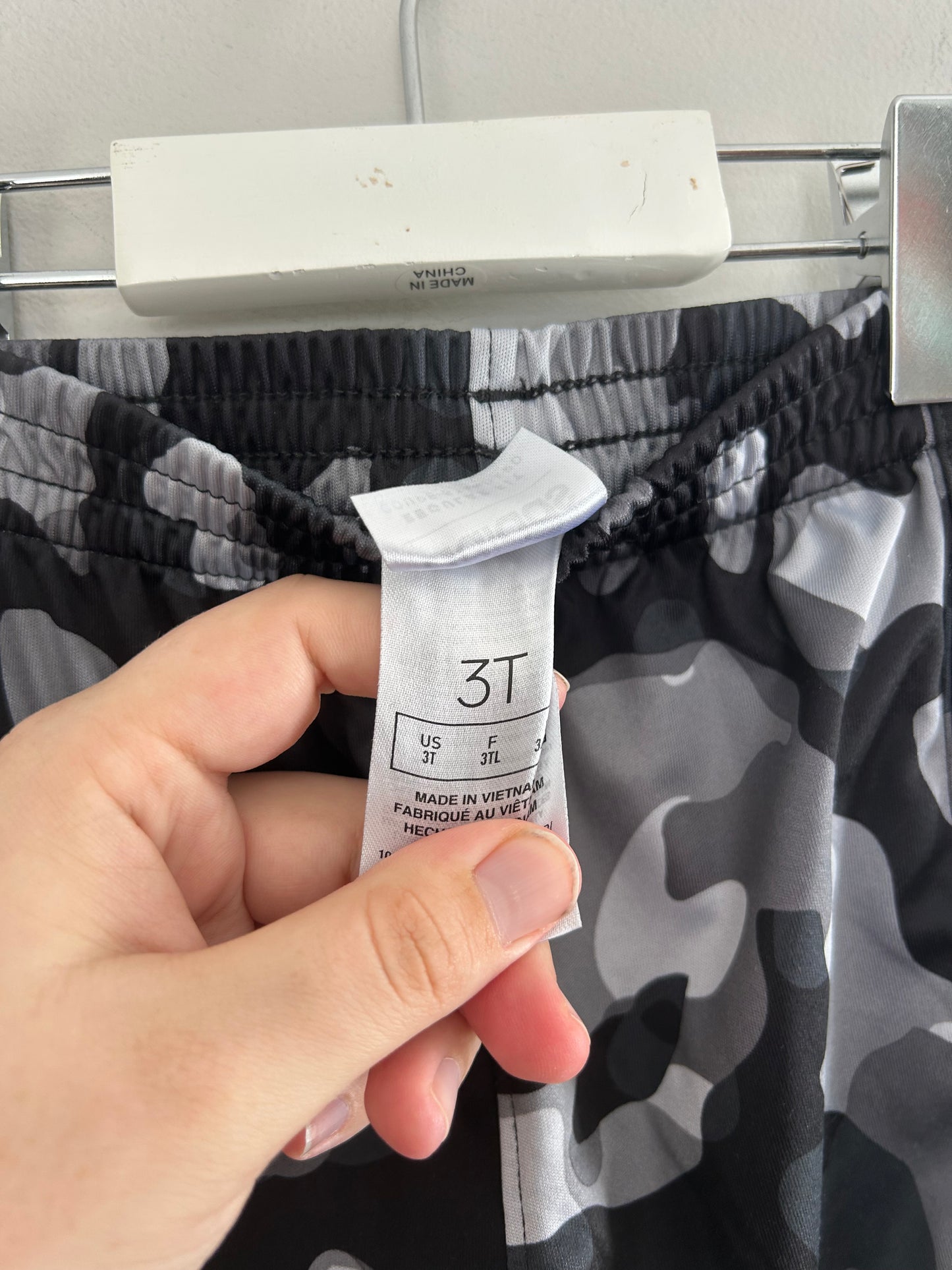 Adidas 3t black & grey camo shorts