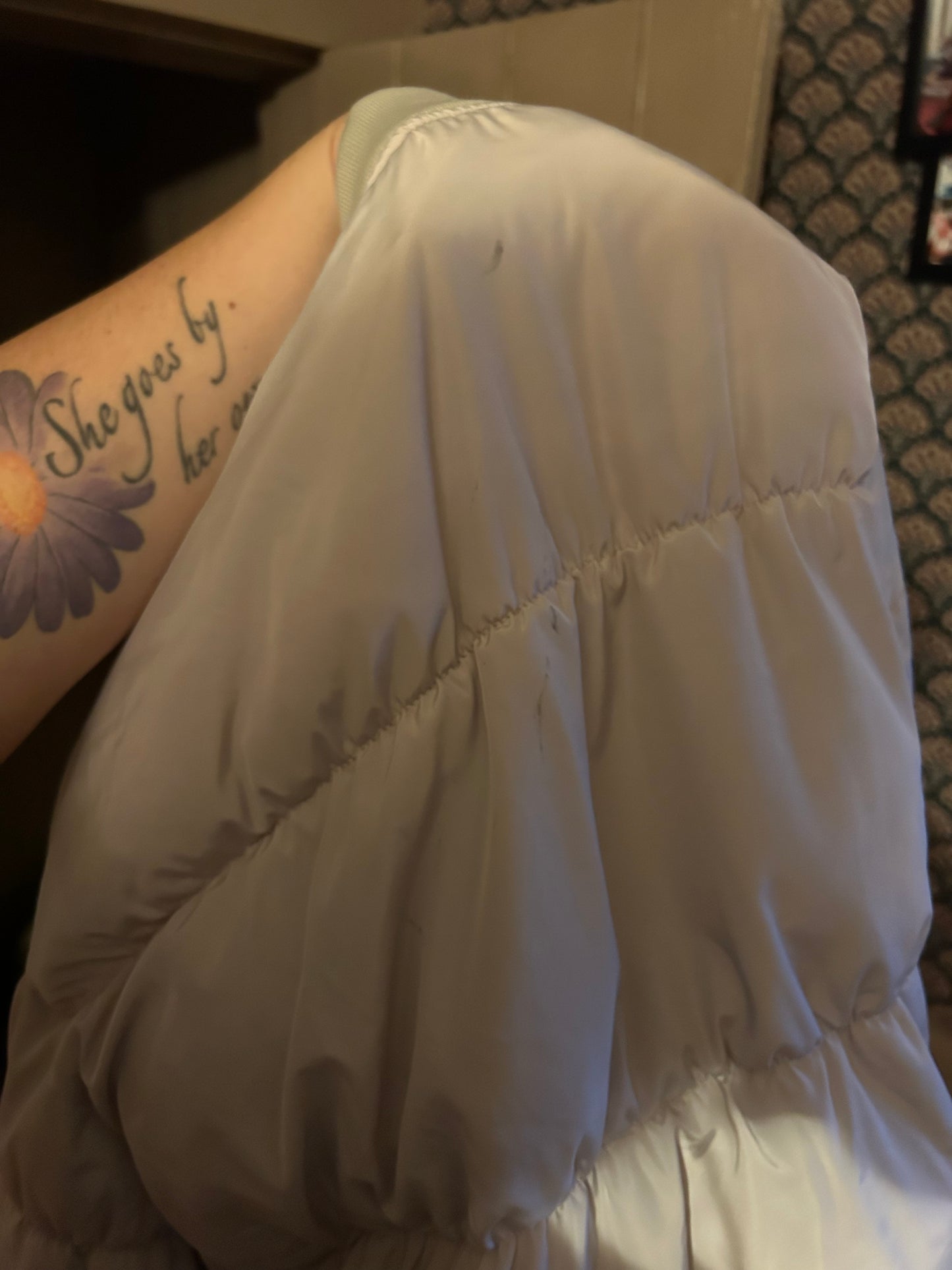 H&M divided small tan puffer jacket