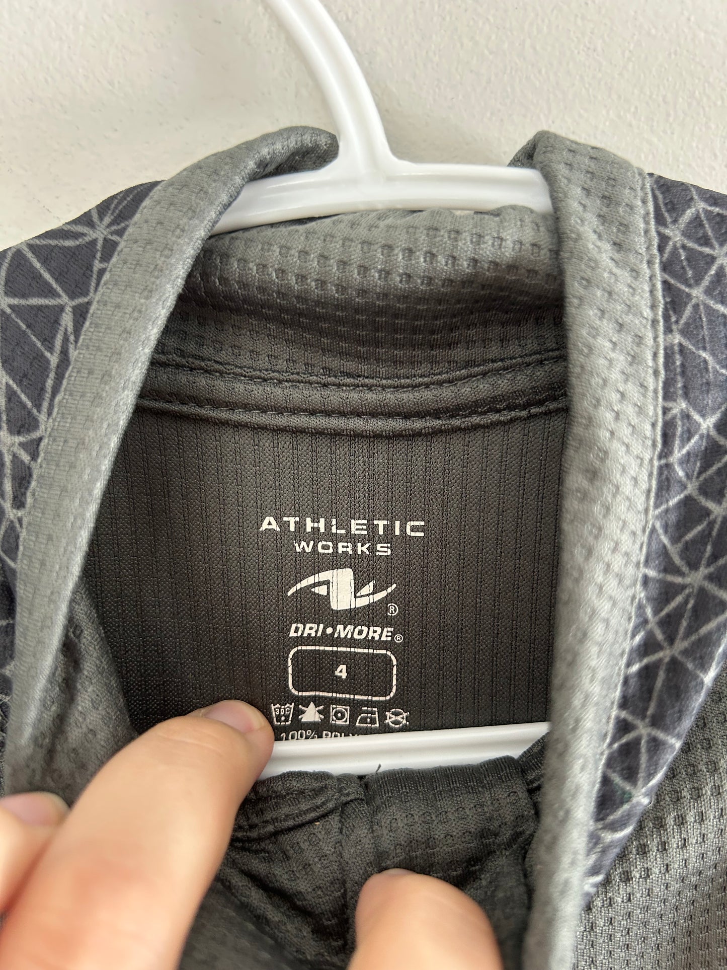 Athletic works toddler 4 grey quarter zip shirt