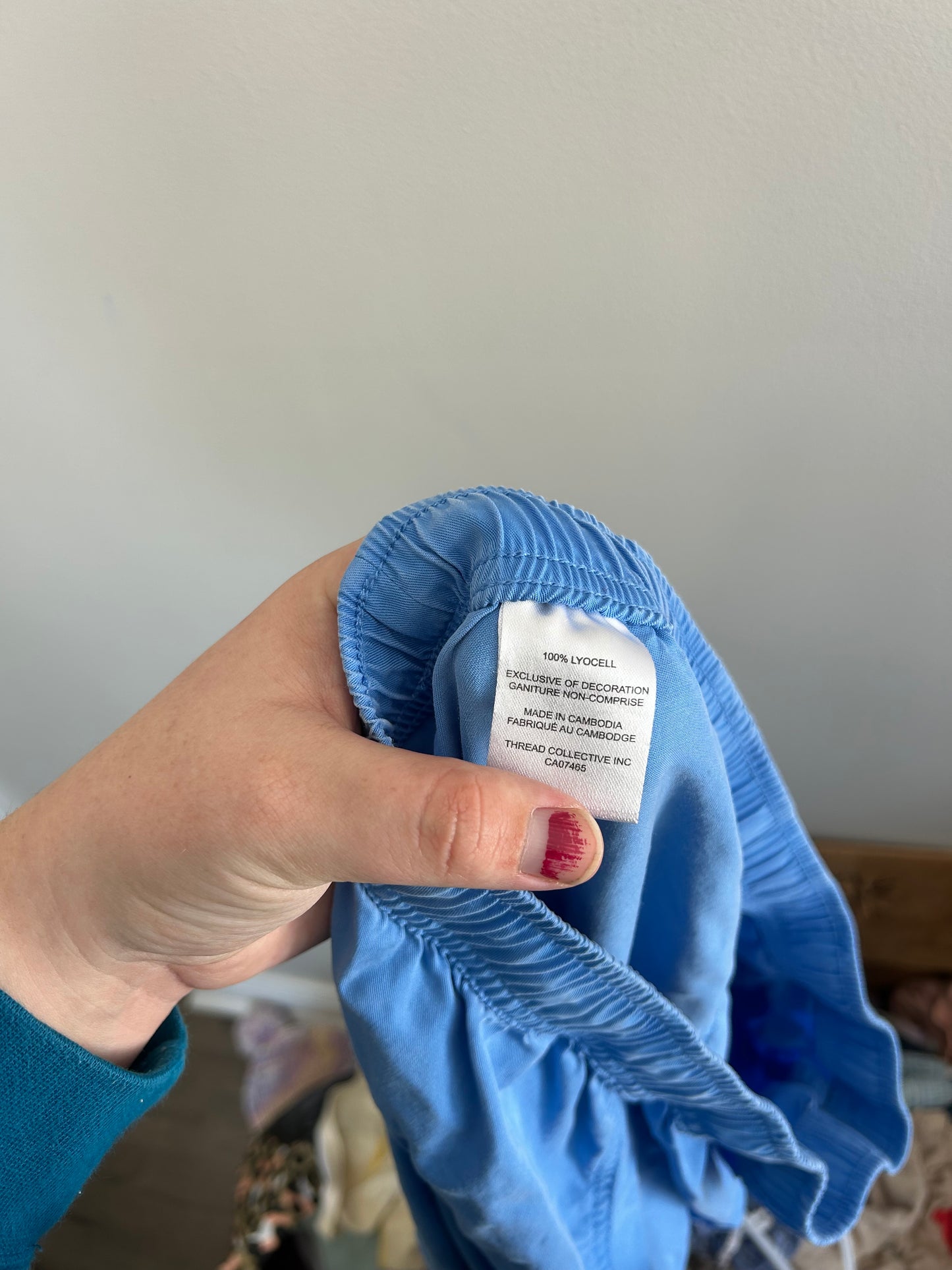 Mexx large blue flowy joggers