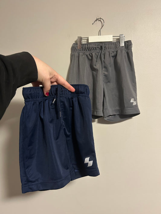Sports place 4 navy blue & grey athletic shorts