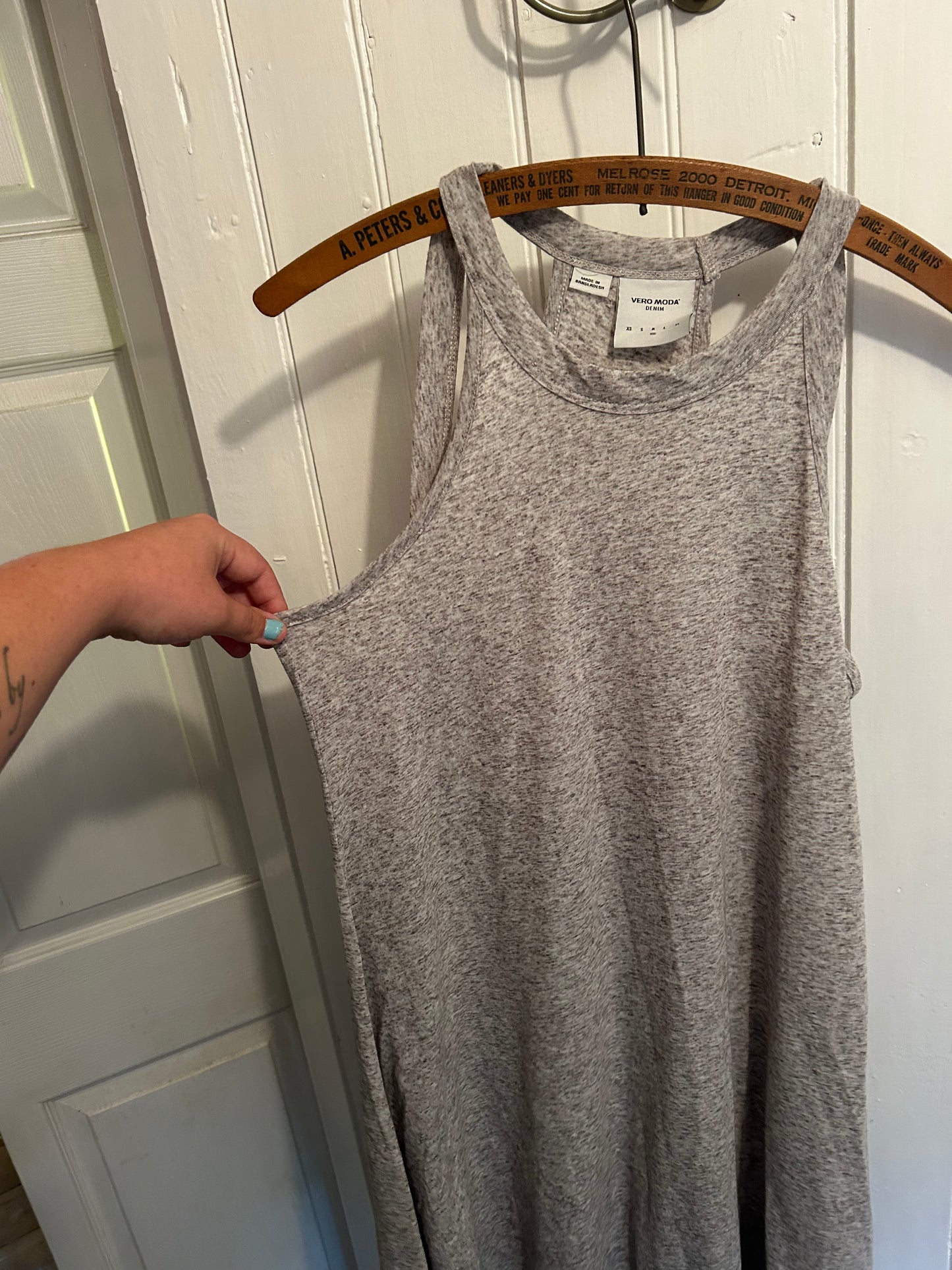 Vero moda medium grey cutout tunic