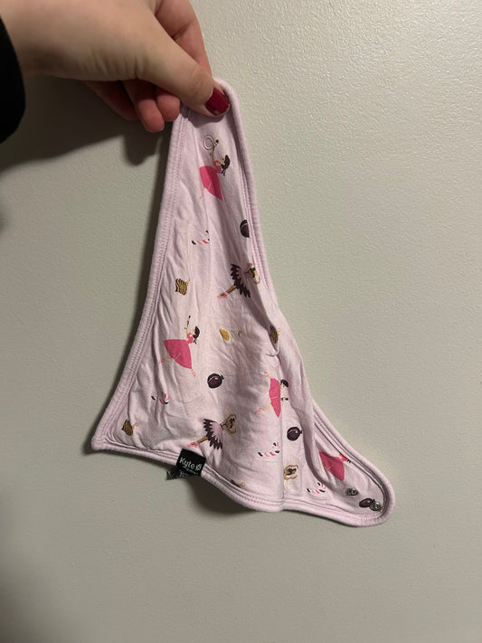 Kyte pink ballerina drool bib