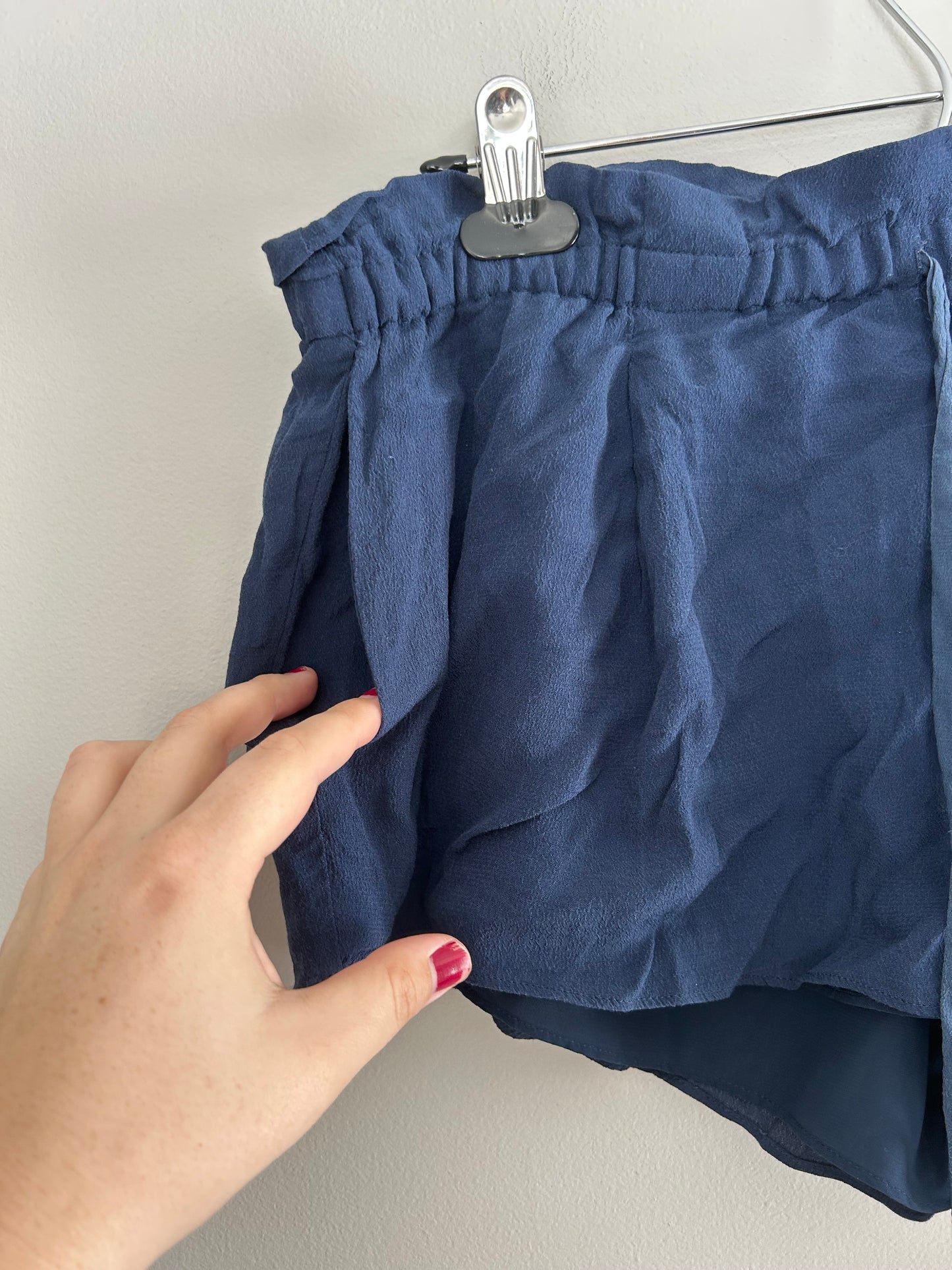 Wilfred large blue paperbag shorts