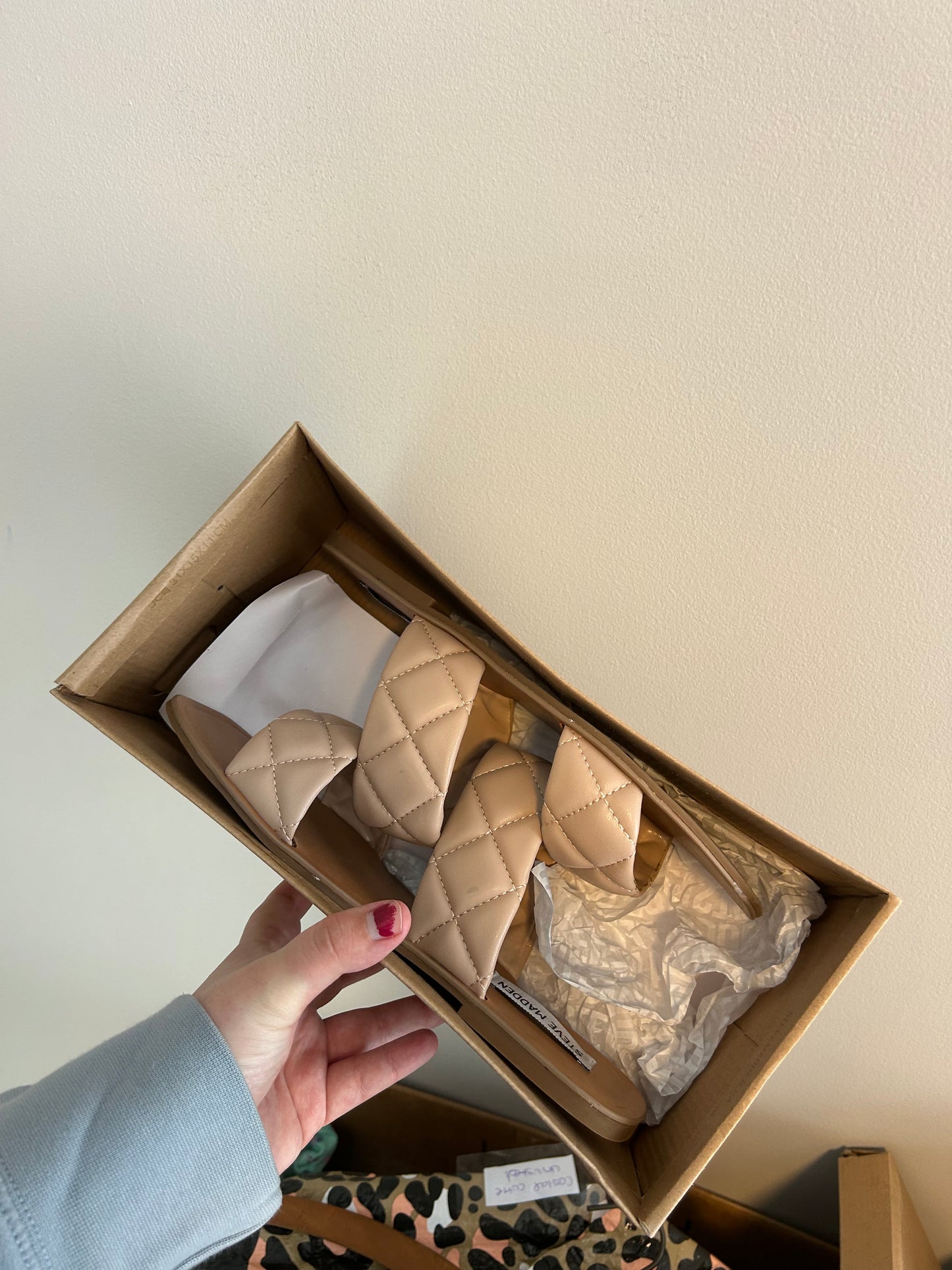 NEW Steve Madden 8.5 tan sandals