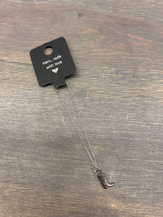 Cowboy boot necklace