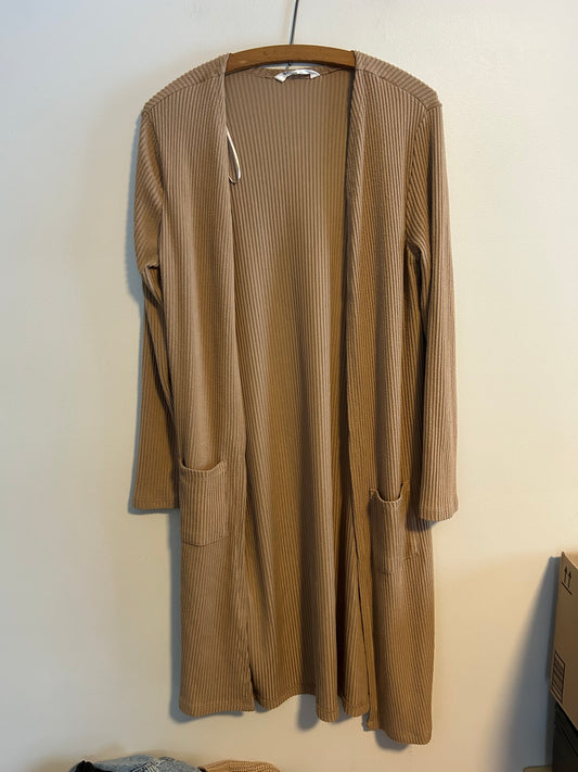 Bluenotes medium tan cardigan