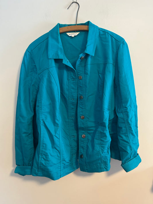 Northern reflections Xxl teal denim jacket