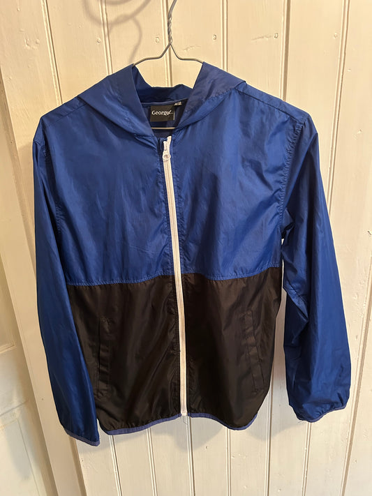 George youth 14/16 black & blue windbreaker jacket
