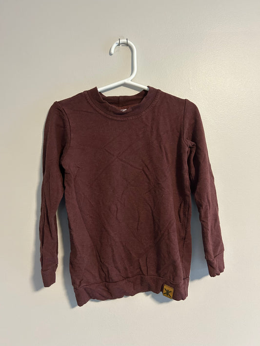 Brok boys 2/3t burgundy bamboo long sleeve top
