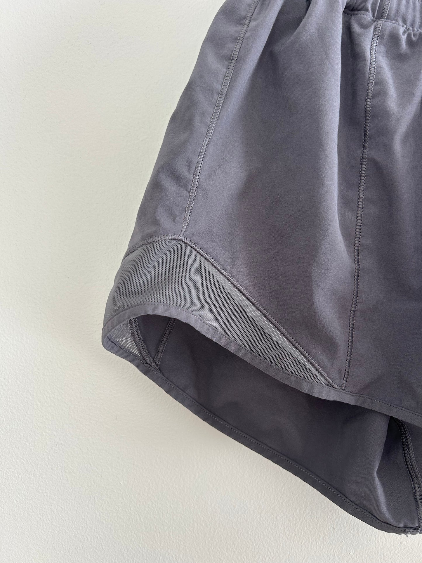 Lululemon 4 tall grey shorts