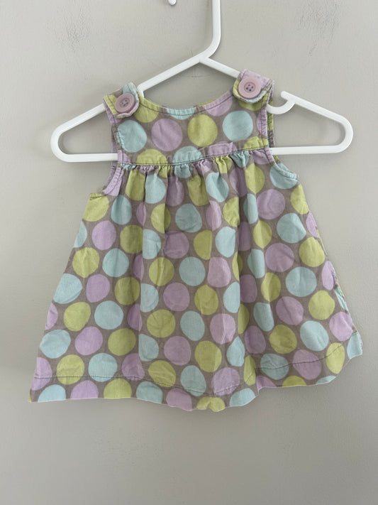 Gymboree 0/3m polka dot corduroy dress
