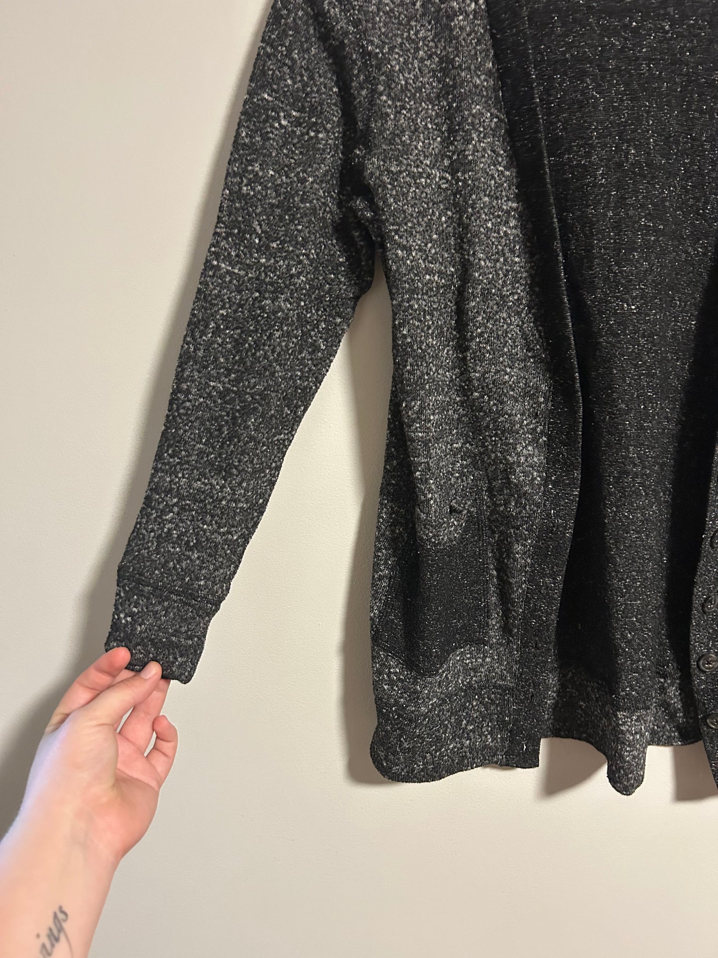 Roots small black cardigan