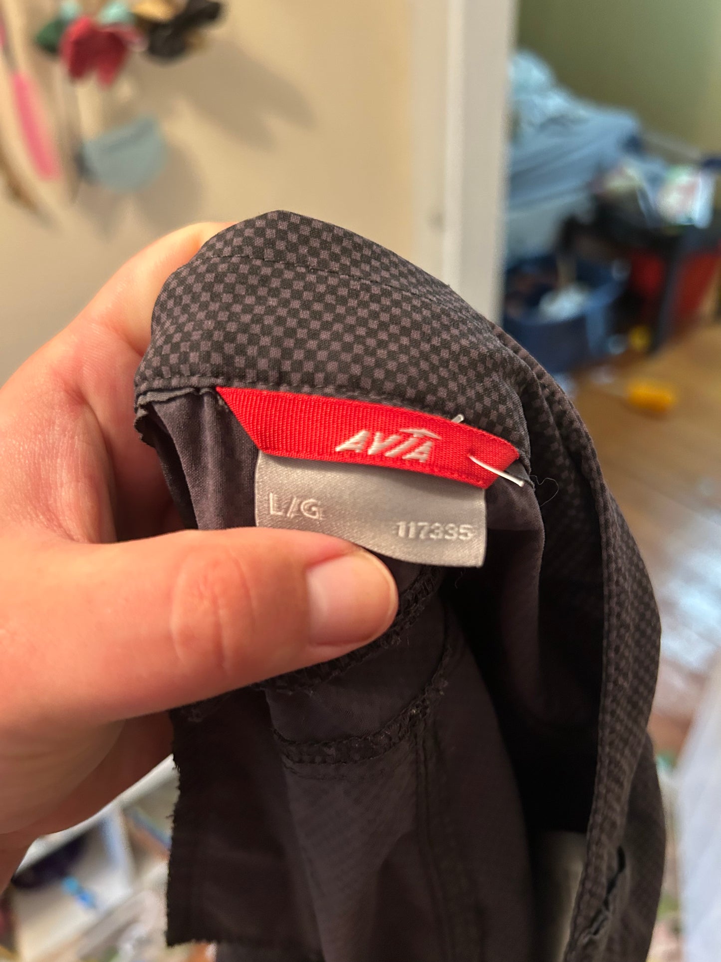 Avia large black checkered athletic skirt