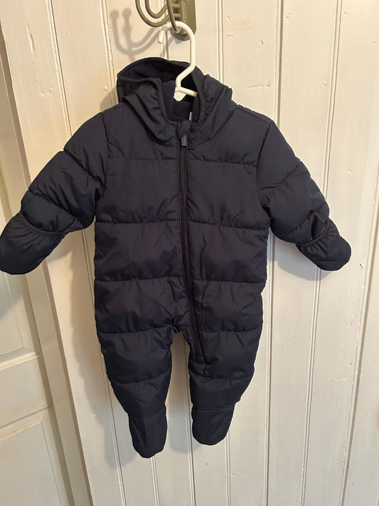 Old navy 3/6m navy snowsuit