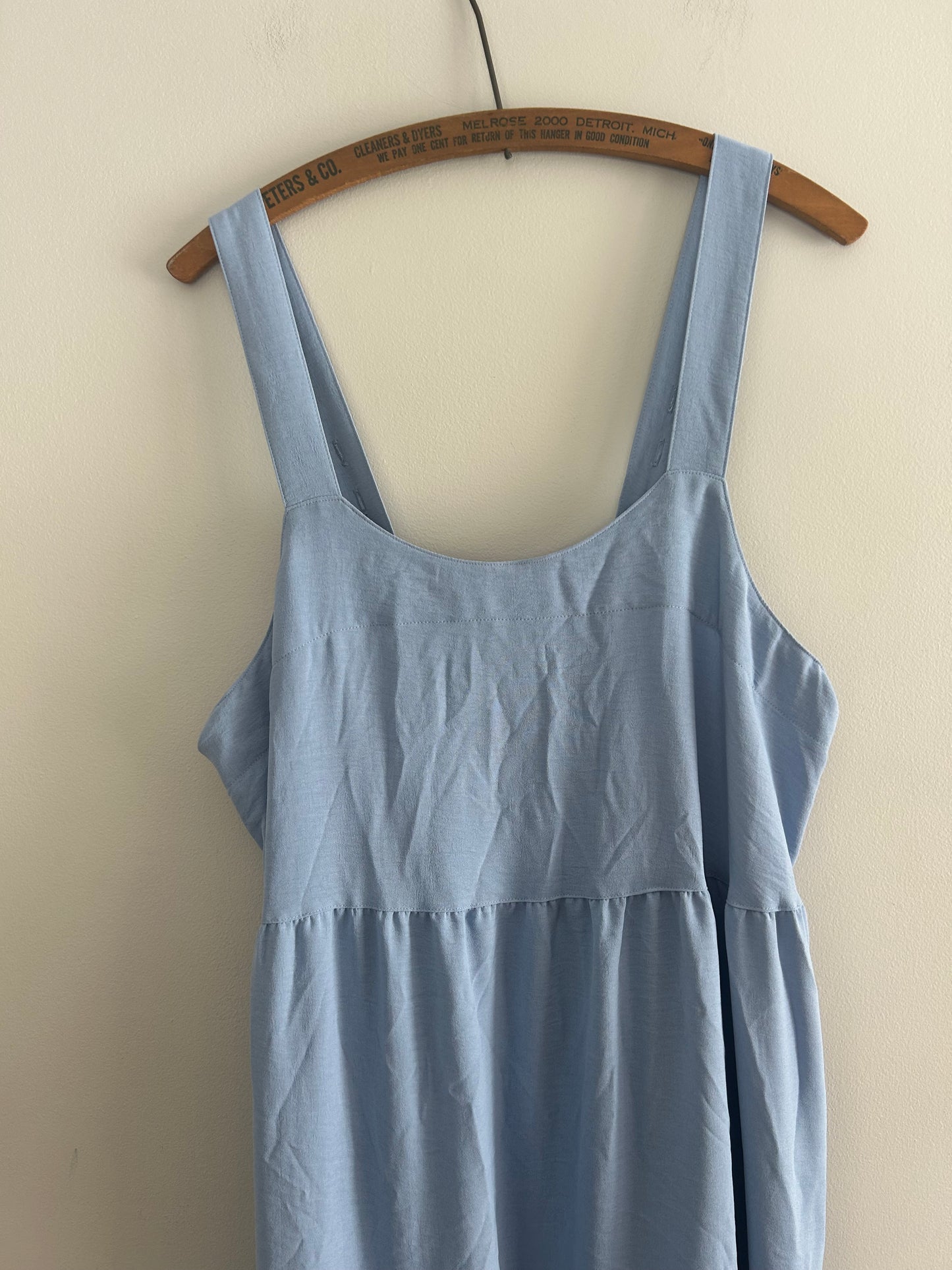 Black bow xl blue maxi dress