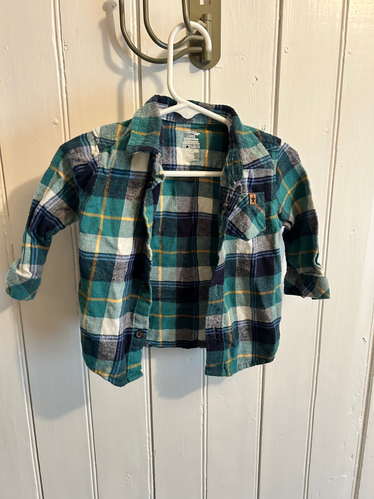 George 6/12m blue flannel