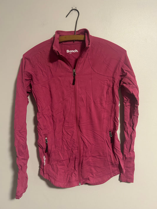 Bench large pink zip up sweater