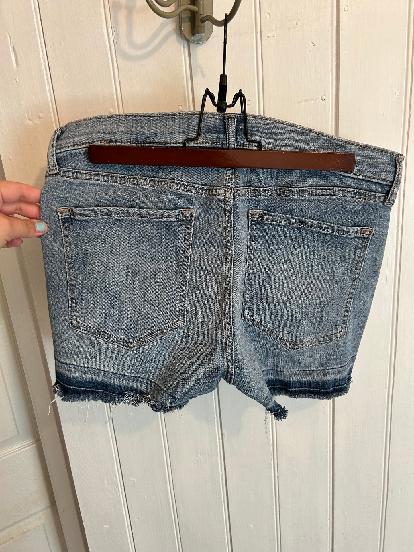 Banana Republic size 31 light wash raw hem denim jeans