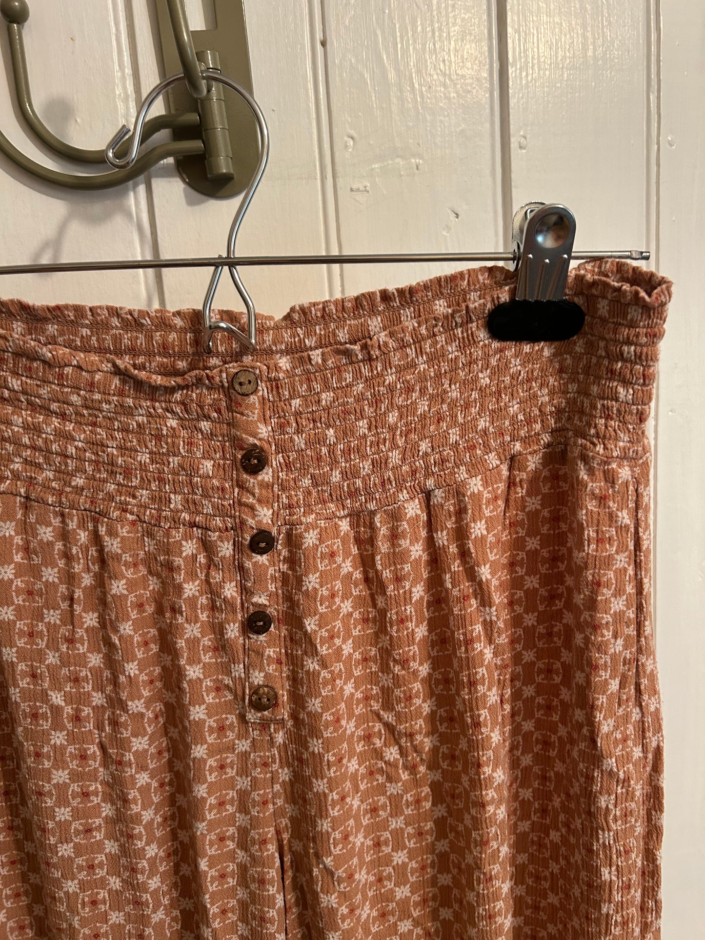 Wild Skye large brown printed wide leg pants