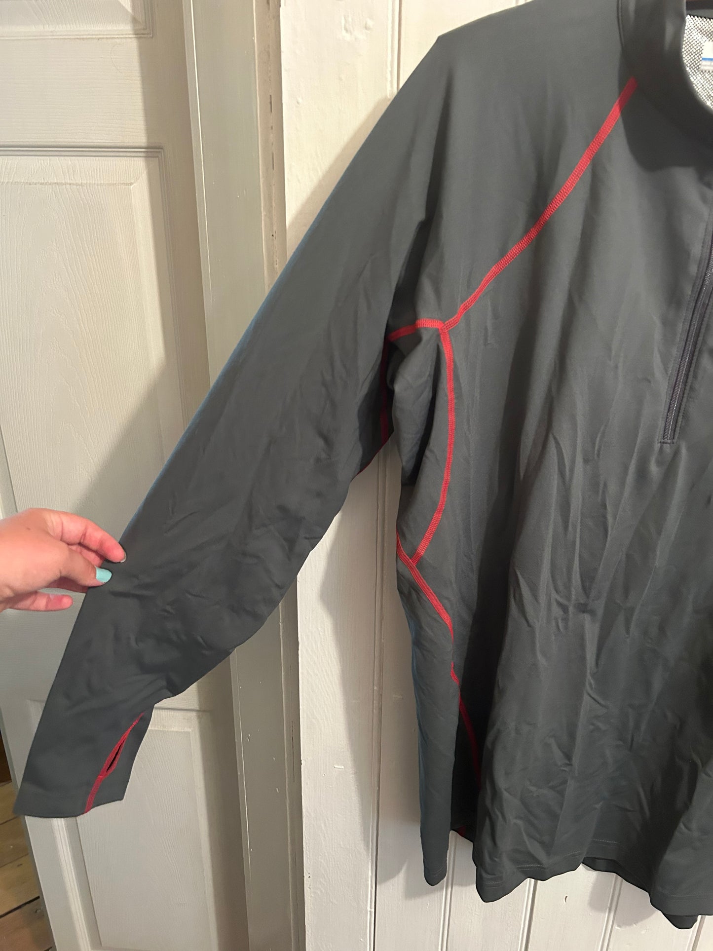 Columbia Xxl grey quarter zip sweater