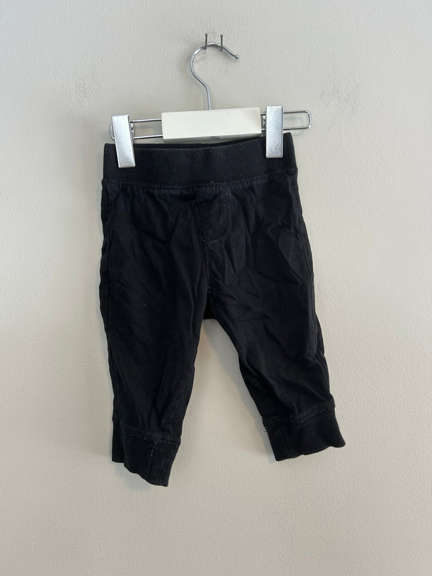 George 3/6m black joggers