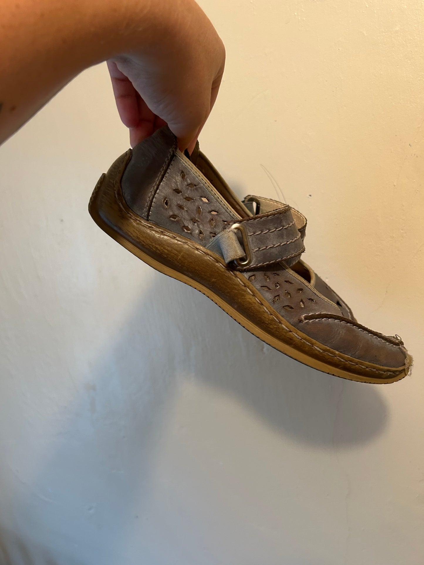 Rieker eu 39 us 8.5 blue leather mary Jane shoes