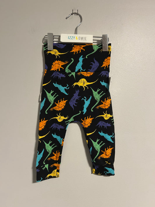 NEW handmade 6/12m Dino grow with me pants