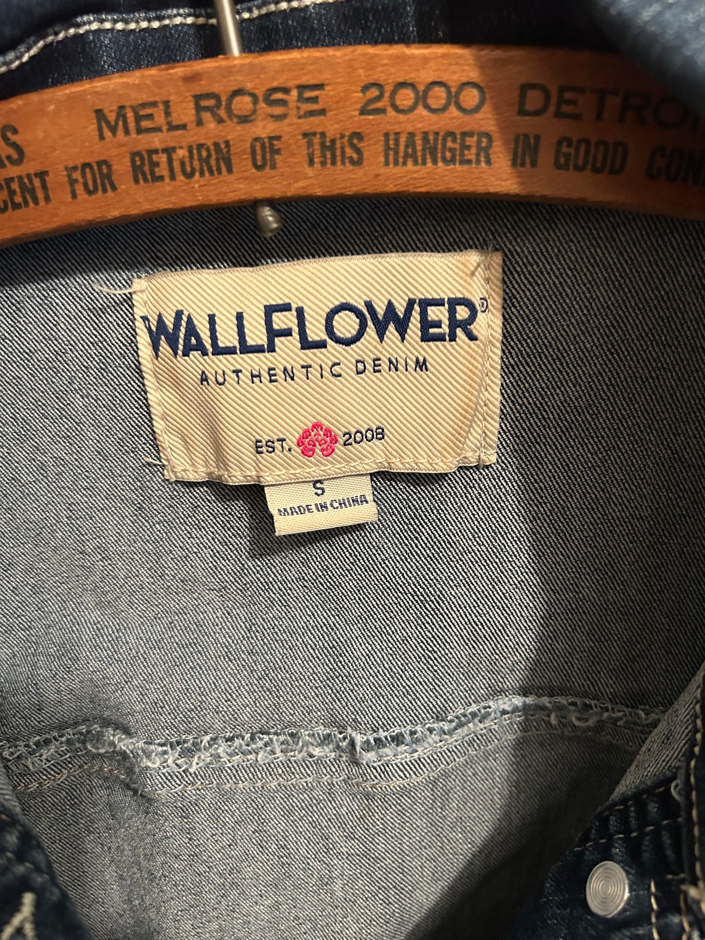 Wallflower small denim jacket