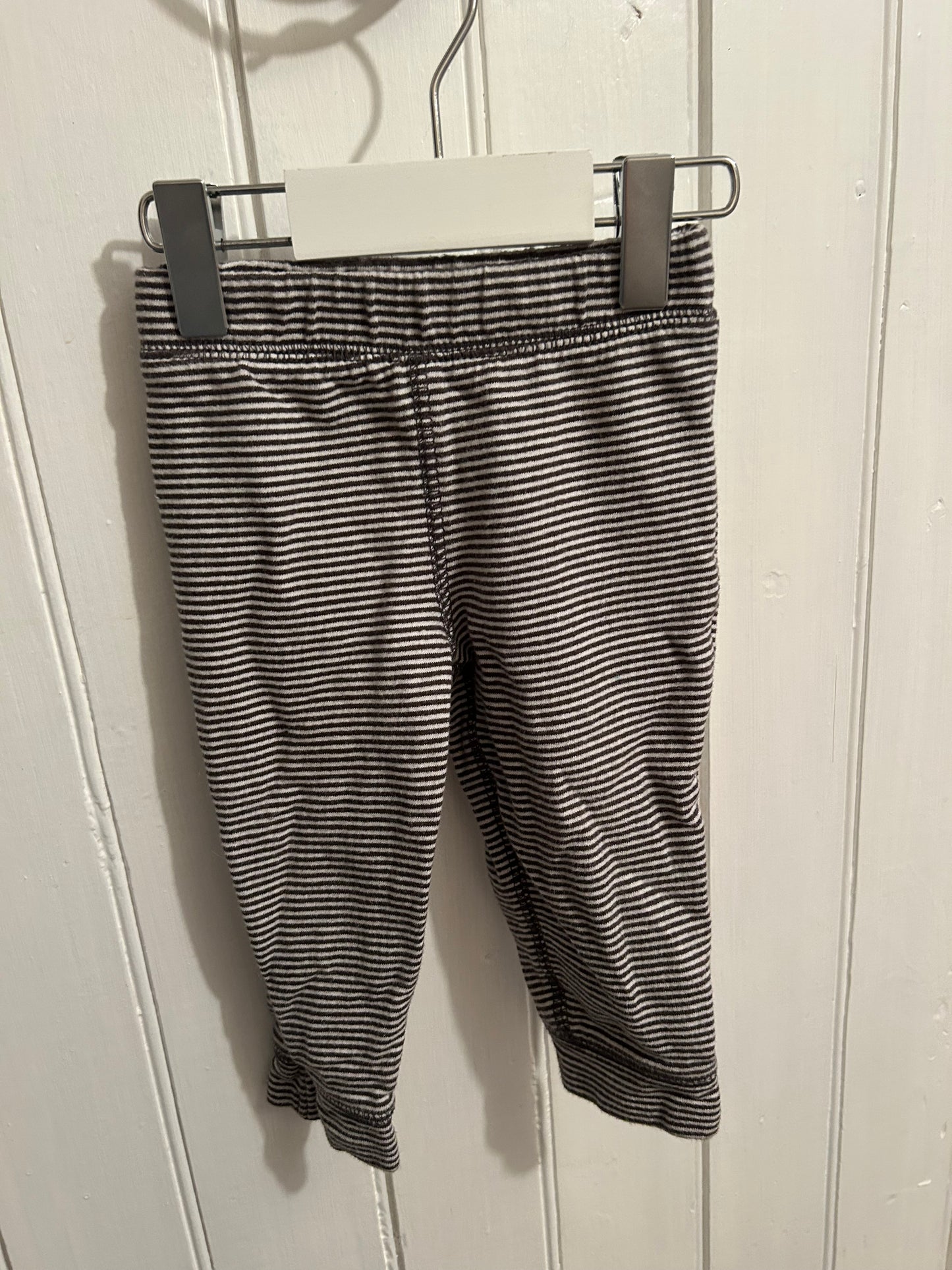 Carters 12m black striped joggers