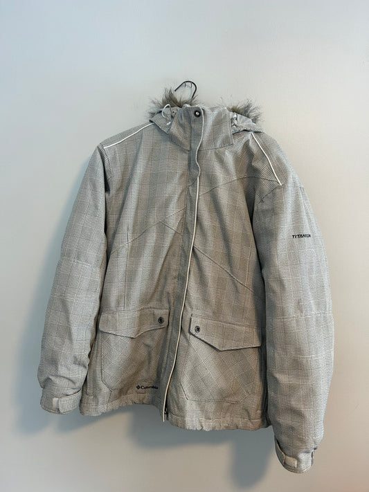 Columbia titanium large grey 2-in-1 winter coat