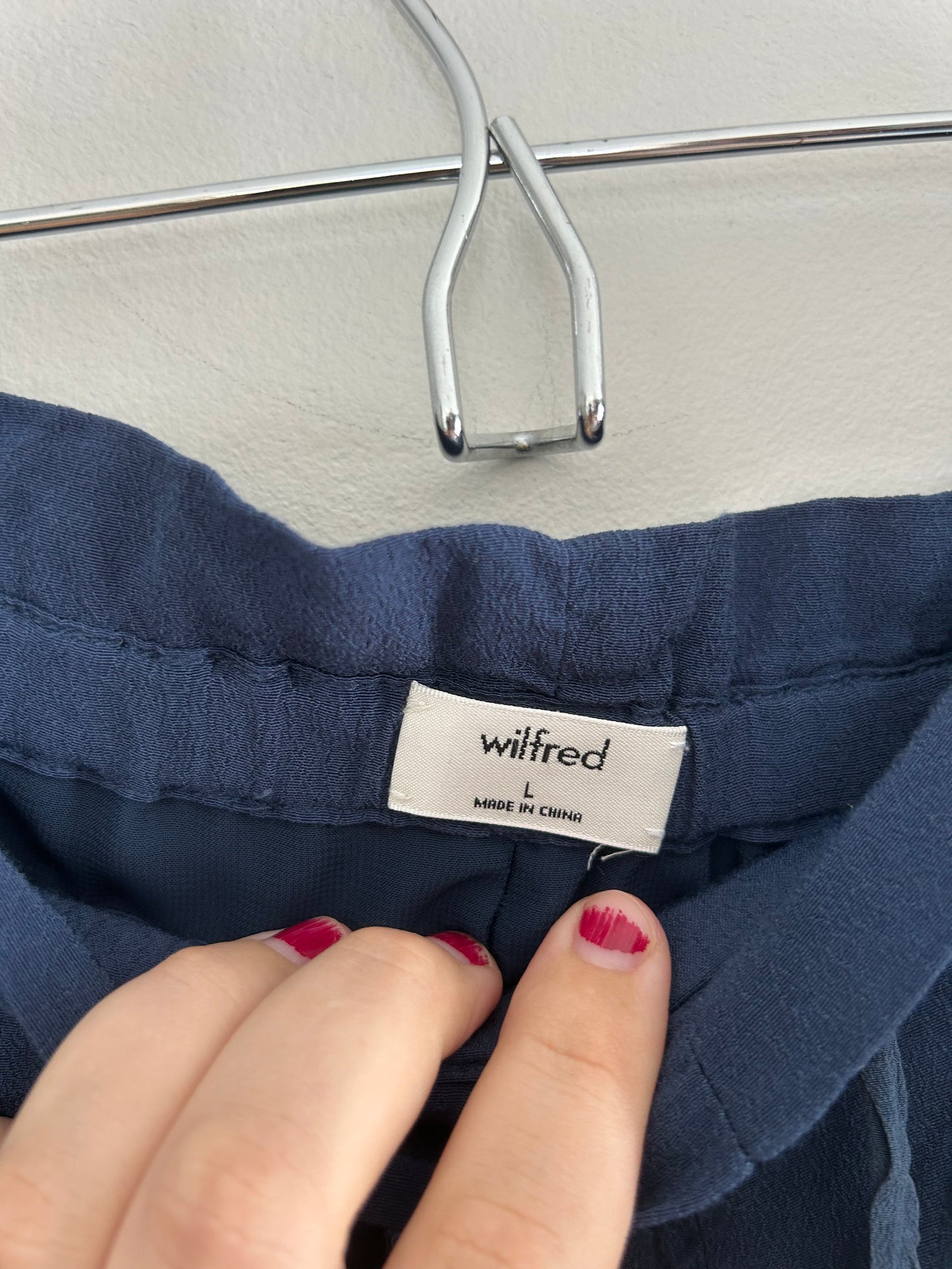 Wilfred large blue paperbag shorts