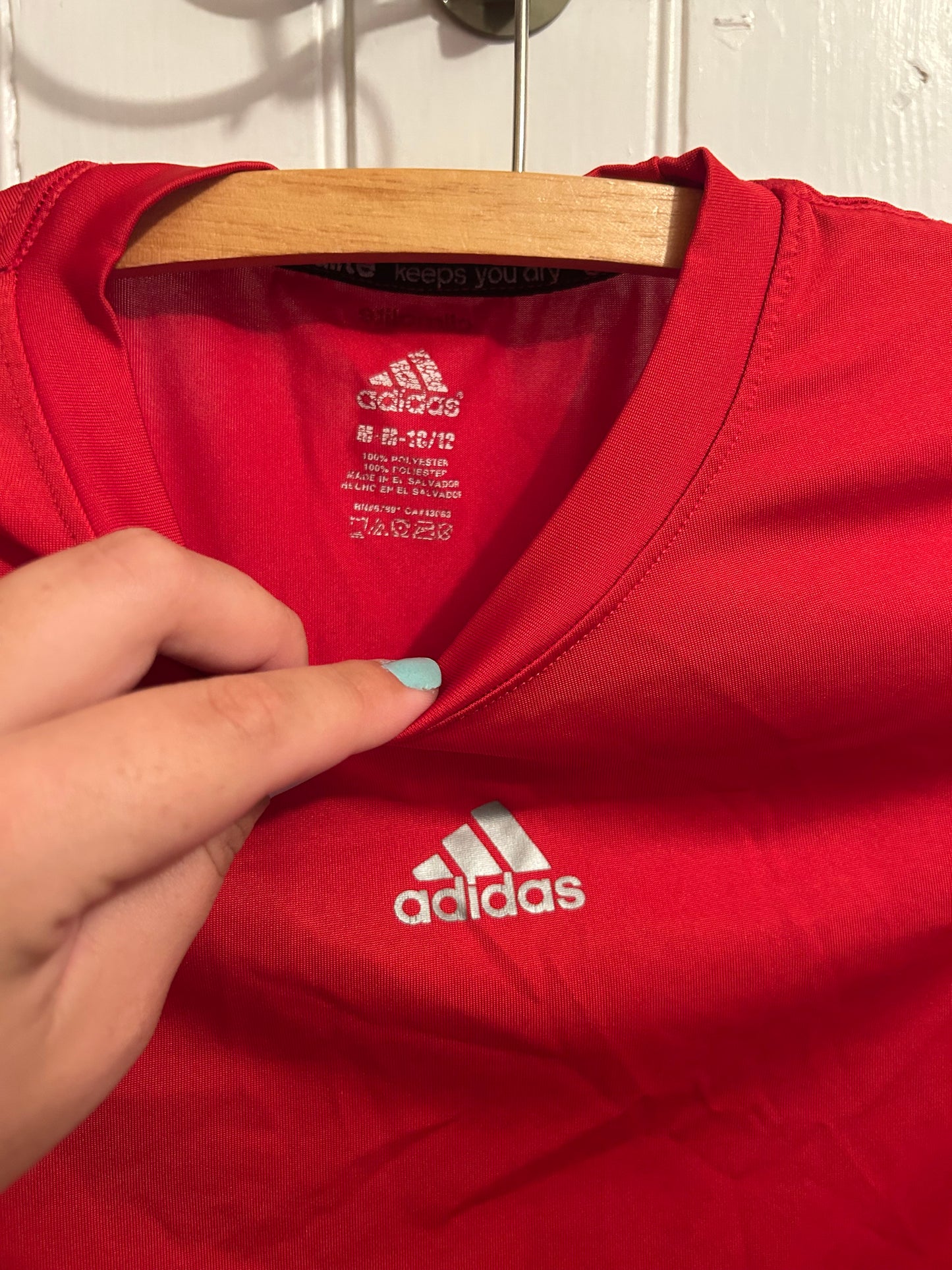 Adidas 10/12 red T-shirt