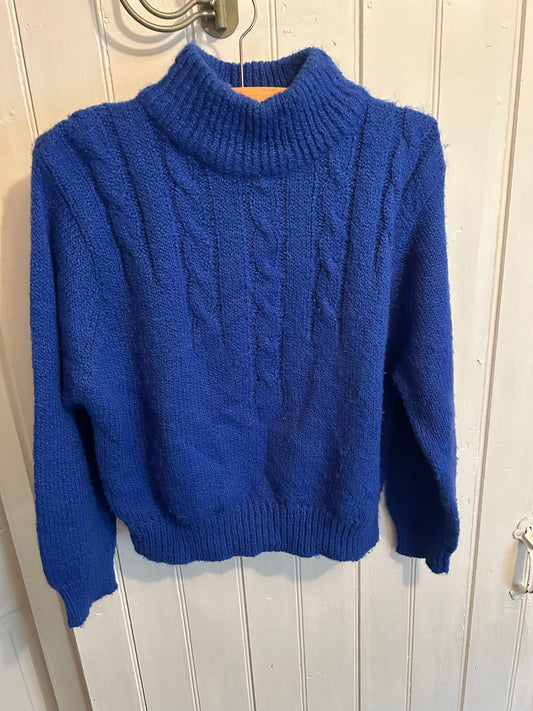Vintage hunt club large blue knit sweater