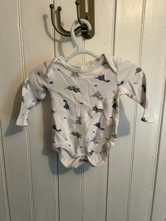 Beau & Bella 6/9m Dino onesie