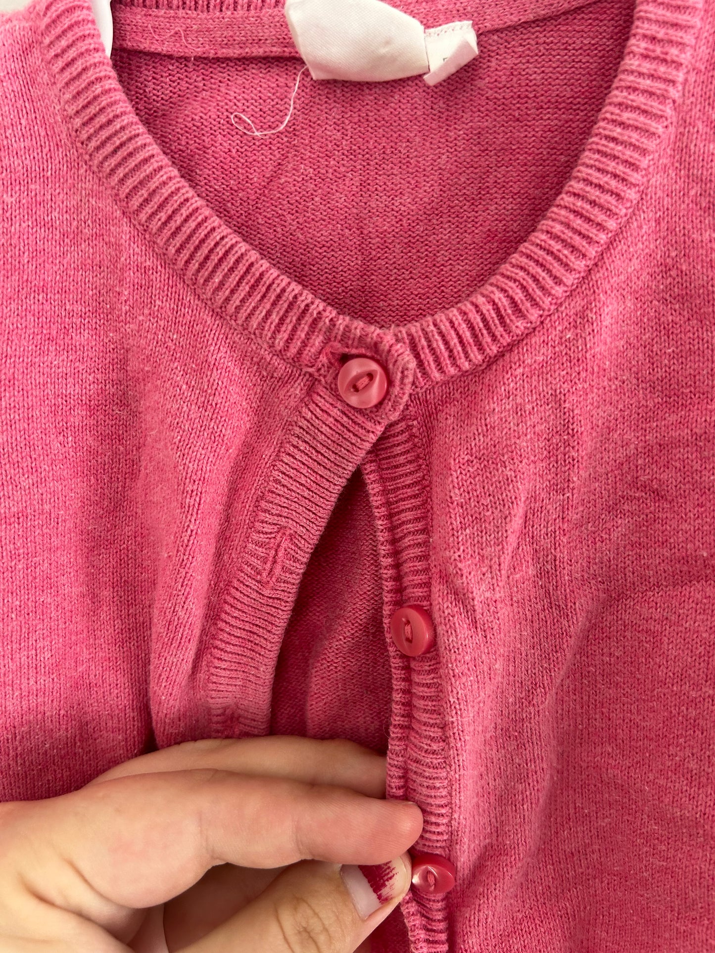 H&M 4/6m pink cardigan