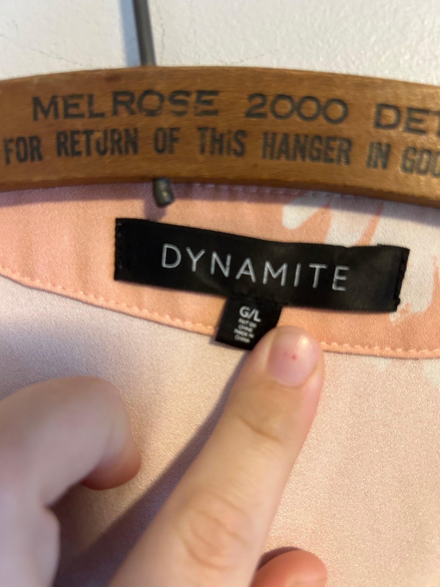 Dynamite large pink floral kimono