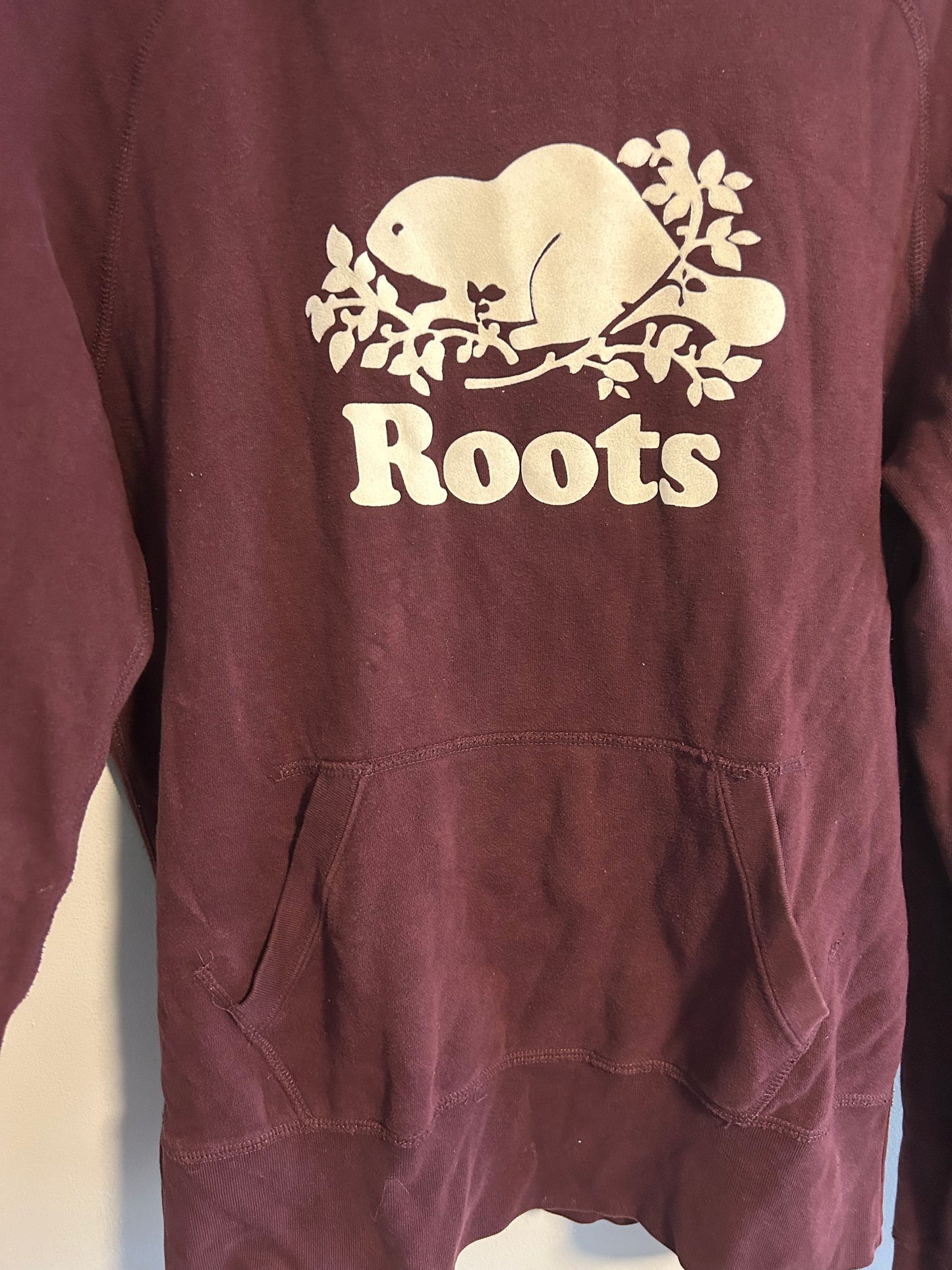 Roots medium burgundy hoodie