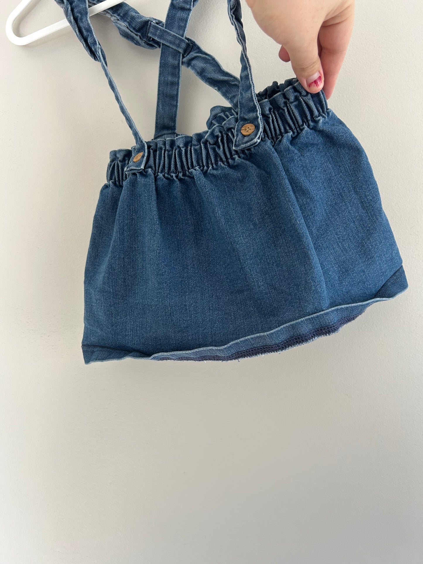 Carters 18m denim skirted overalls