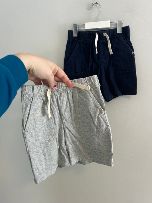 Gap toddler 4 navy & grey shorts bundle