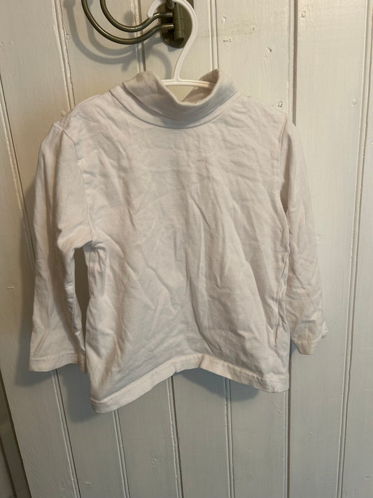 Baby boots 3t white turtleneck top