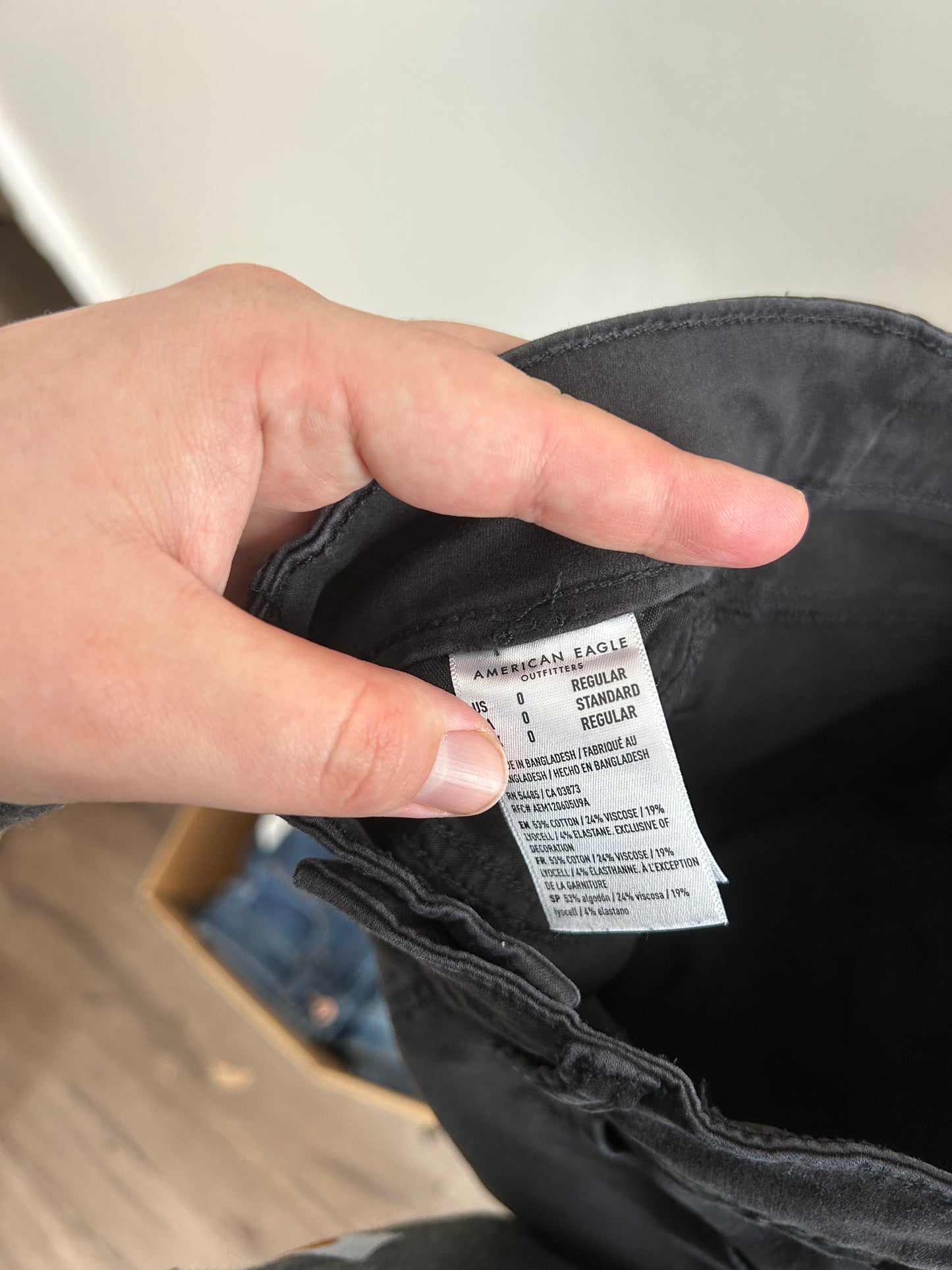 American eagle 0 black skinny jeans