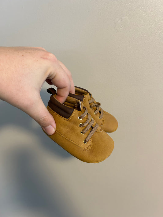 Carters 3/6m brown booties