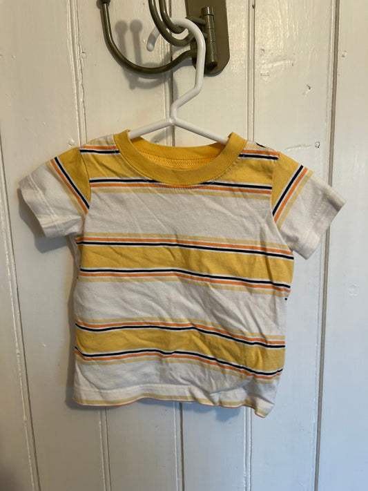 Carters 6m yellow striped tshirt