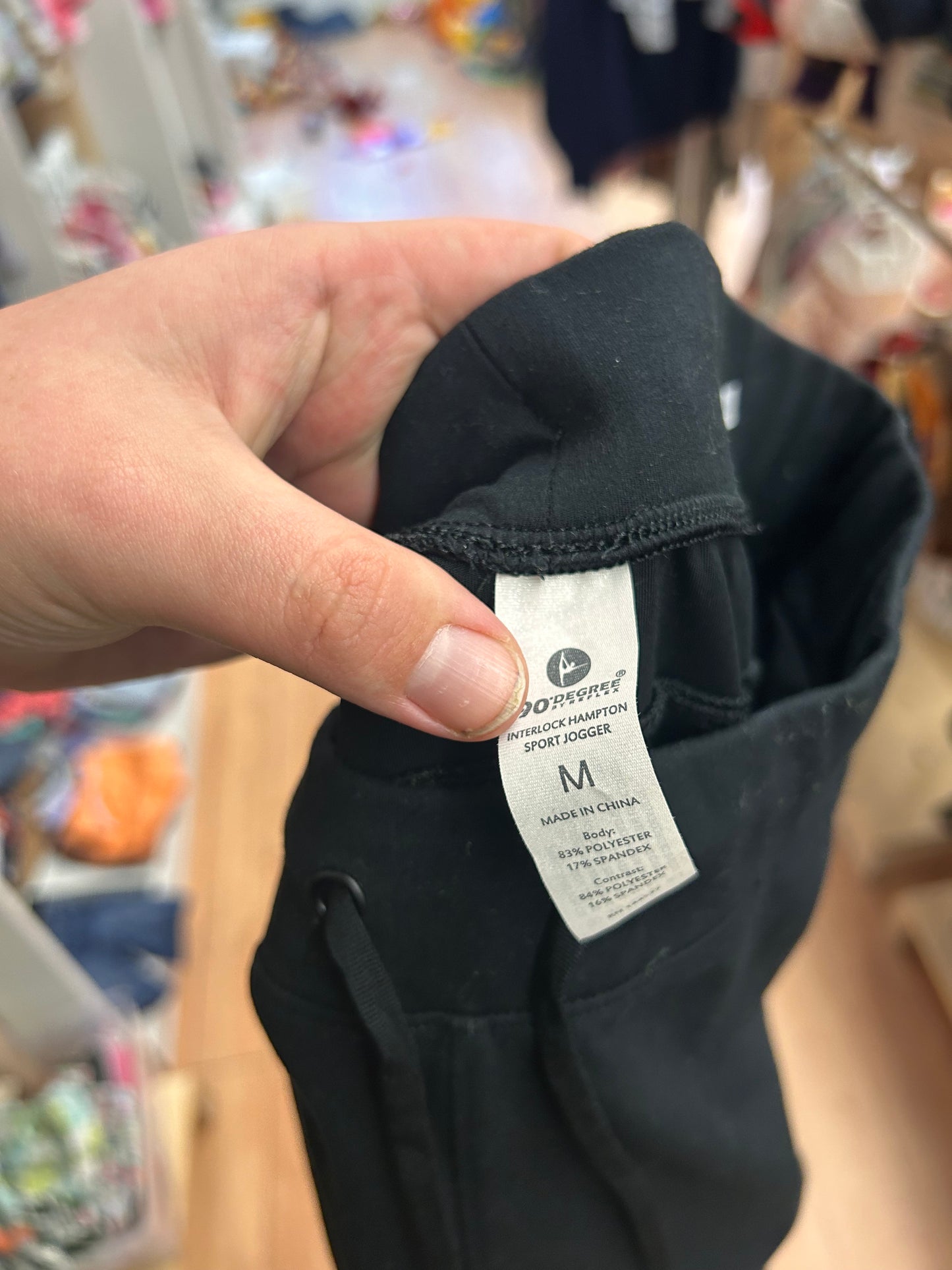 90 degree by reflex medium black joggers