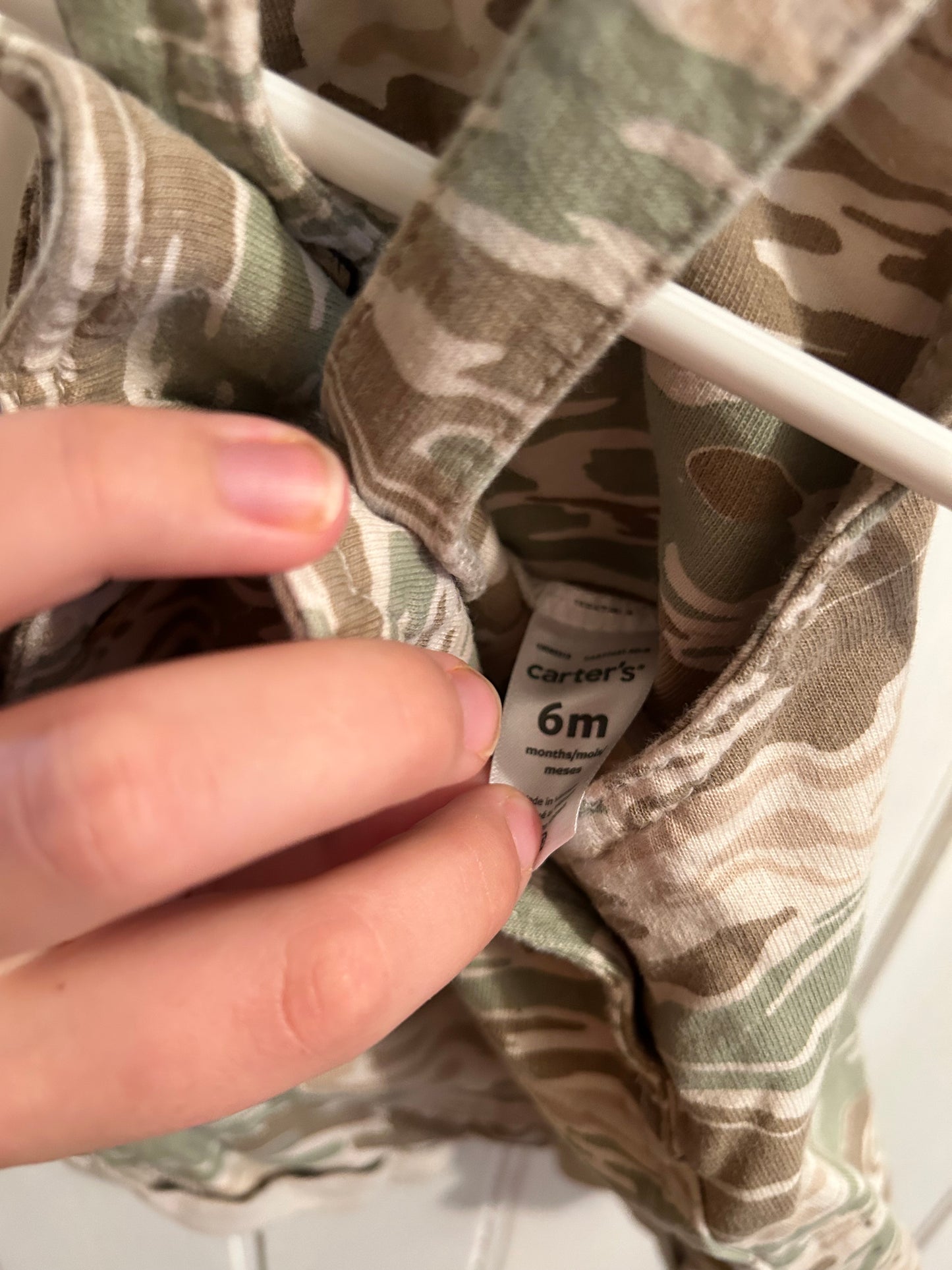 Carters 6m camo overalls