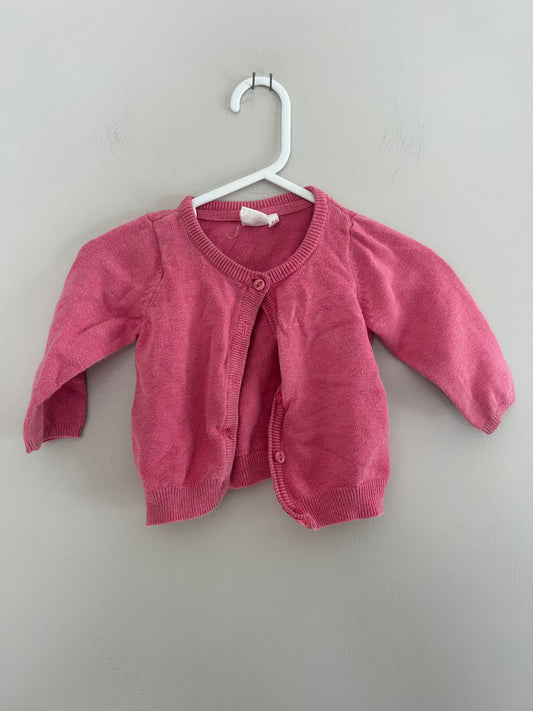 H&M 4/6m pink cardigan
