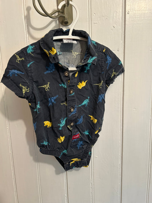 Wrangler 6m Dino button up flannel