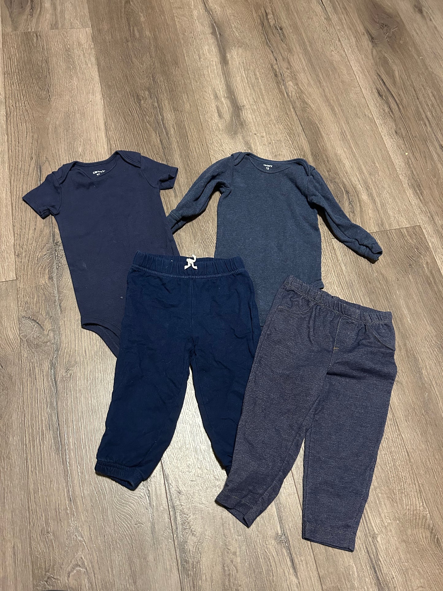 Carters 12m navy blue 4pc lot